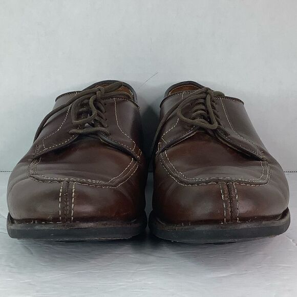 Allen Edmonds Clark Street Lace Up Oxford Men Dress Brown Leather Shoes 9 - Picture 6 of 10
